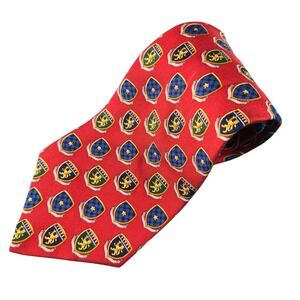 NWT Tommy Hilfiger‎ Men 100% Silk Neck Tie Neckties 57" Crest Preppy Academia